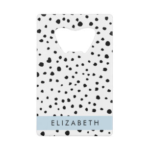 Points dalmatiens, Spots, Noir et Blanc, Votre nom