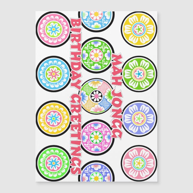 Points d'anniversaire Mah Jongg (Devant)