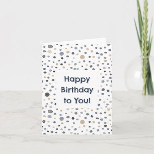 Points d'aquarelle Lars Confetti Carte d'anniversa