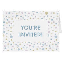 Points d'aquarelle William Confetti Invitation d'a