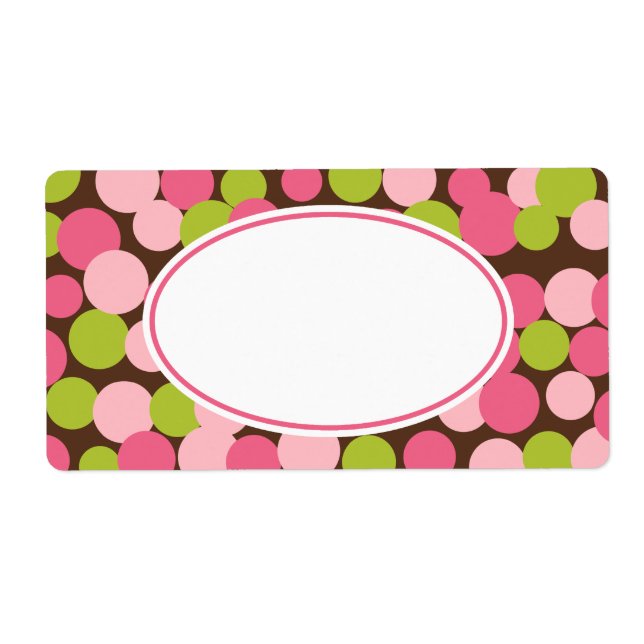 Points de citron de fraise personnalisés Étiquette (Devant)