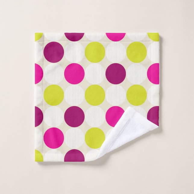 Points de couleur (Gant de toilette)