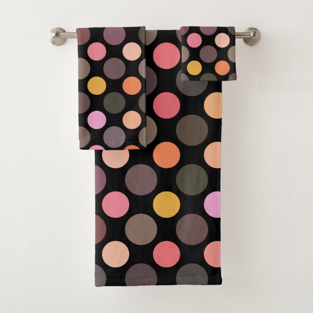 points de couleur vifs sur fond noir (En situation)