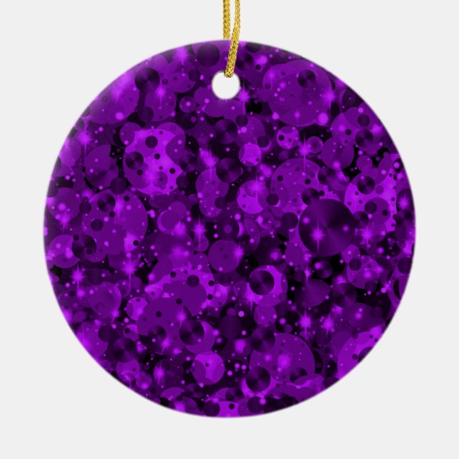 Points de fête Ornement de Noël 10-violet (Devant)