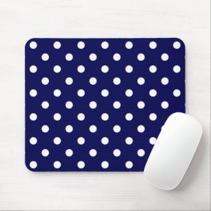 Points de polka élégants sur un tapis de souris bl