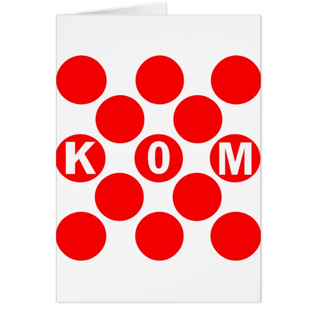 Points de rouge de KOM (Devant)