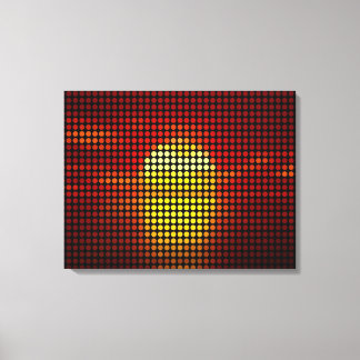 Points de soleil graphiques en toile rétro - style