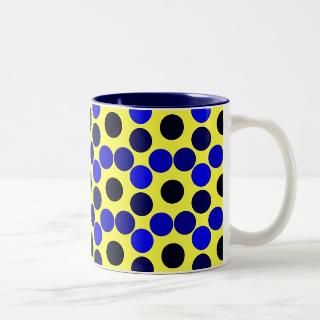 Points de vue MUG à CAFÉ noir et bleu (Droit)