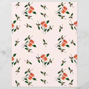 Points dorés et florales peintes à la main Rose te