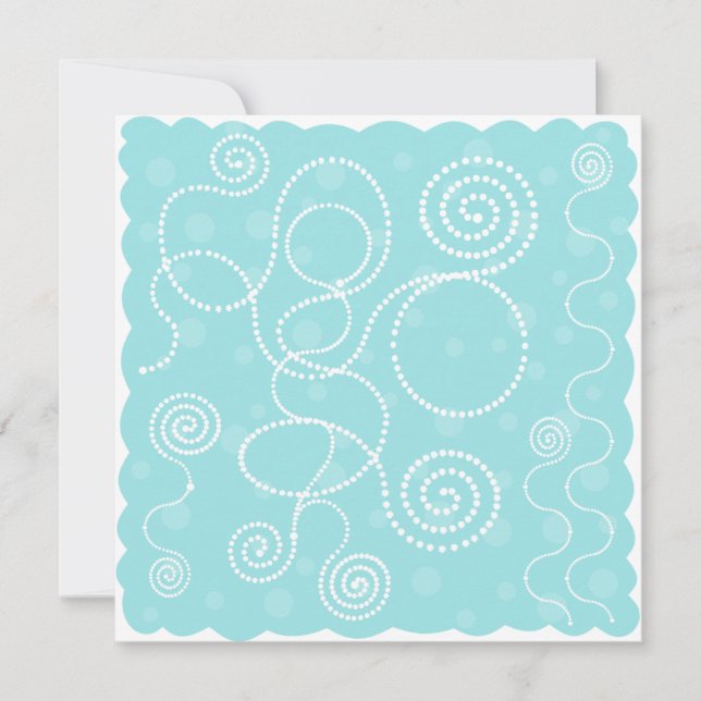 Points et perles bleus et blancs (Devant)