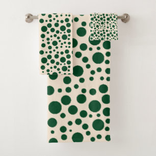 Points Forêt Verte avec Blanc Antique