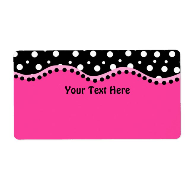 Points funky très Étiquette (Devant)