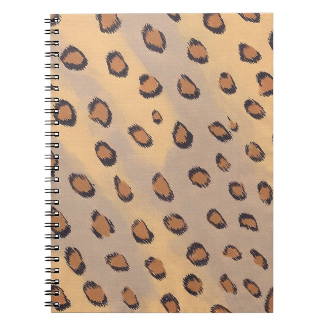 Points Leopard Peinture Carnets personnalisés (Devant)