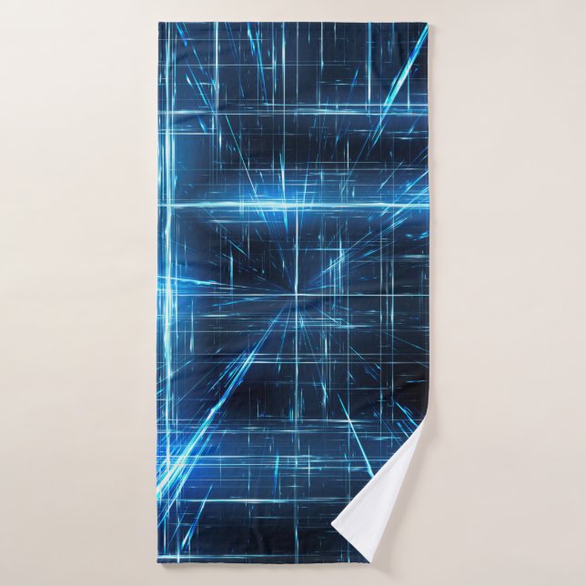 Points lumineux du réseau Web (Serviette de bain)