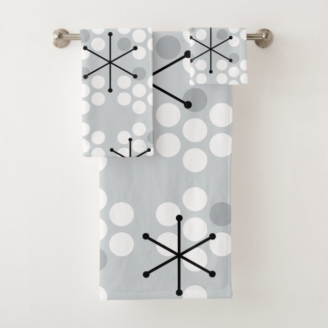 Points MCM du milieu du siècle rétro Argent (En situation)