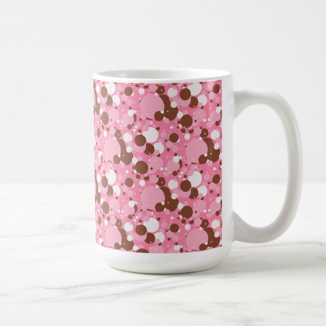 Points napolitains 02 Pink Dark-15oz MUG (Droite)
