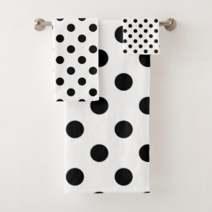 Points noirs et blancs à pois