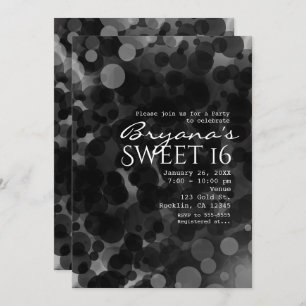 Points noirs et blancs Invitations de parties chic