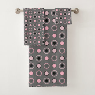 Points noirs, roses, gris et blancs