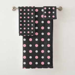 Points noirs, roses, gris et blancs
