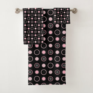 Points noirs, roses, gris et blancs