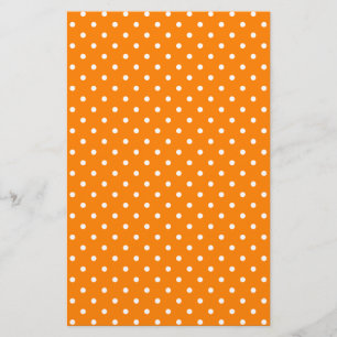 Points oranges et blancs