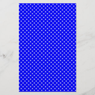 Points Polka Bleu-Noir Et Blanc