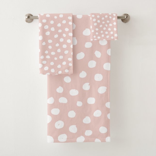 Points Posters de animaux Fluds Points Rose Et Bla (En situation)