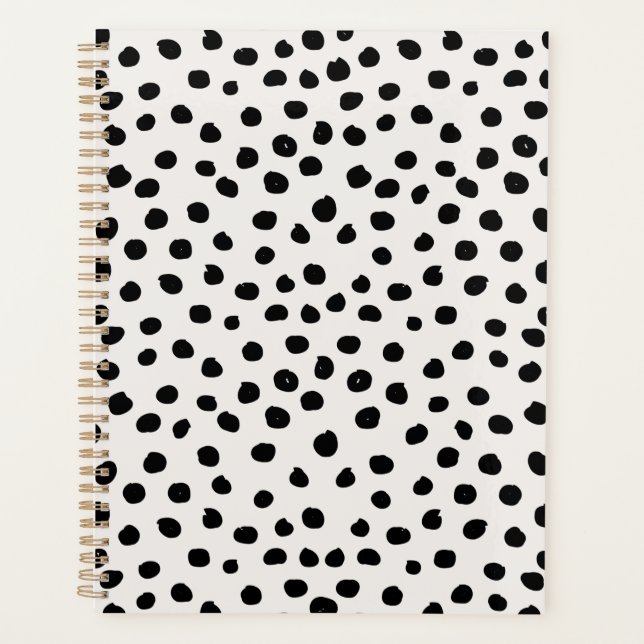 Points posters de animaux Noir Et Blanc Dalmatie (Devant)