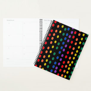 Points Rainbow Candy sur noir