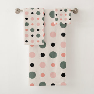 points rose vert et noir