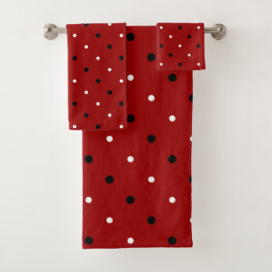 Points rouges, noirs et blancs