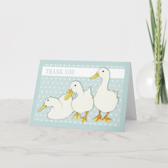Points White Ducks Carte de remerciements (Devant)