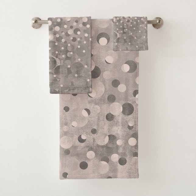 Pois Abstraits modernes de gris-pâle (En situation)