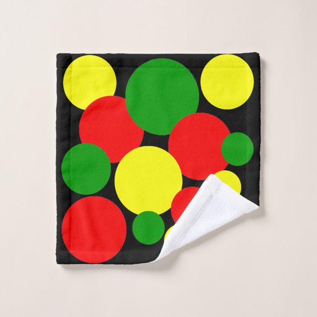 Pois afrocentriques (Gant de toilette)