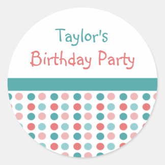 Pois Anniversaire Nom de fête Stickers