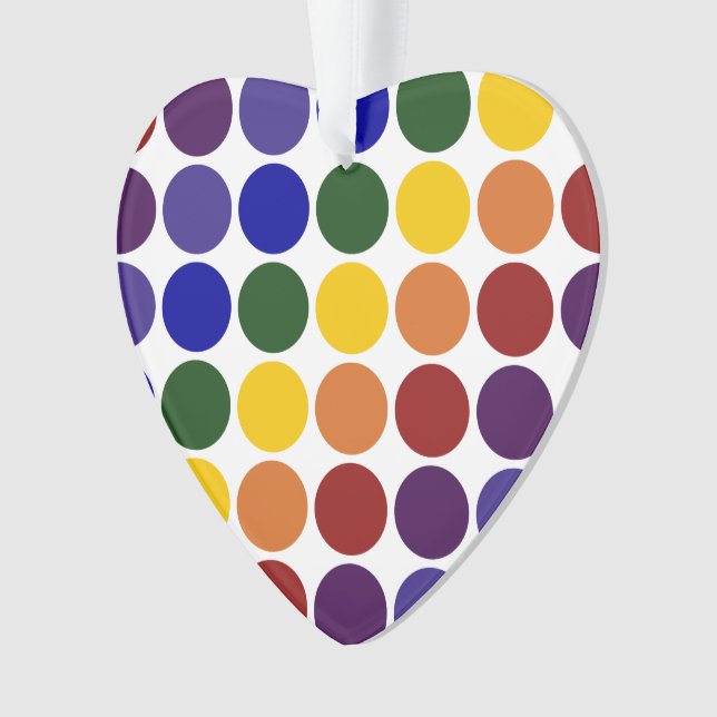 Pois arc-en-ciel en blanc (devant)