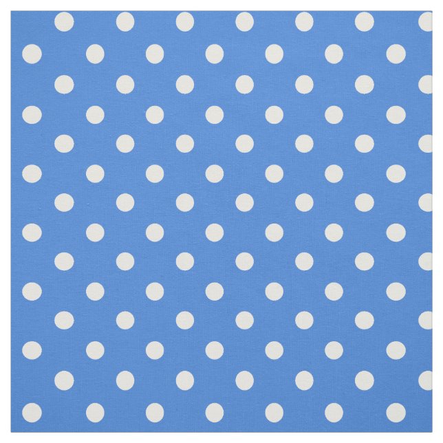 Pois blanc fait sur commande sur le tissu modelé (Échantillon)