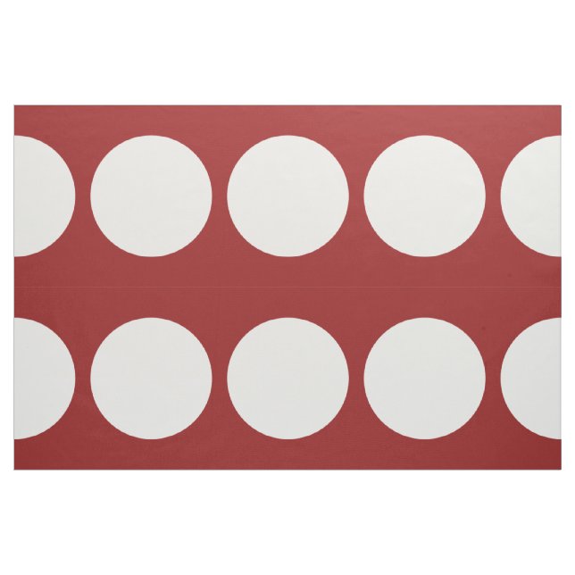 Pois blanc sur le tissu rouge (Fat Quarter)