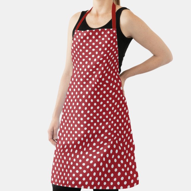 Pois Blanc Sur Tablier Rouge (Insitu)