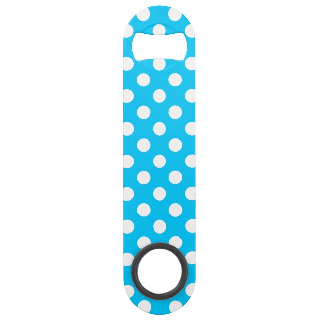 Pois blancs sur bleu électrique (Devant)