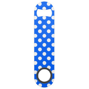 Pois blancs sur bleu royal