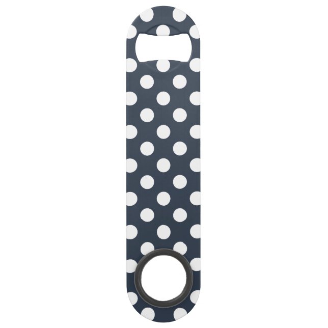 Pois blancs sur gris bleu (Devant)