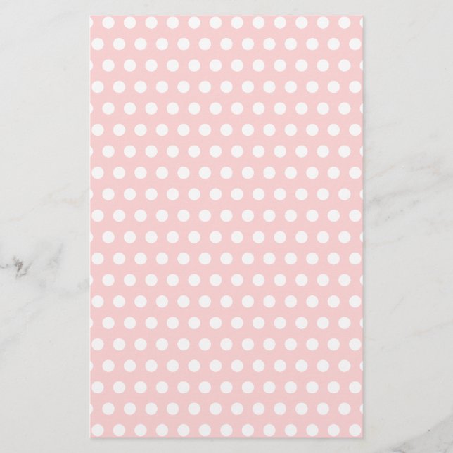 Pois blancs sur rose pâle (Devant)