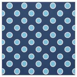 Pois bleu-clair sur le tissu bleu-foncé