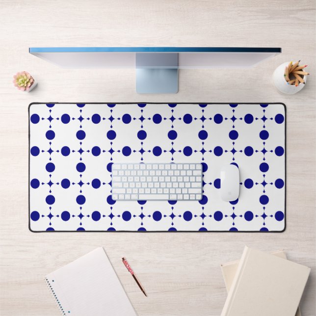 Pois Bleus de la Marine, Motif à points Polka, poi (Bureau 1)