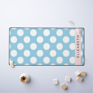Pois Bleus, Motif Polka Dot, Votre Nom