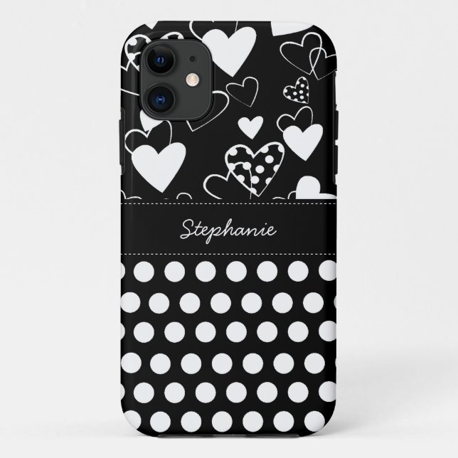 Pois branché  Heart Motif iPhone 5 Coque (Dos)