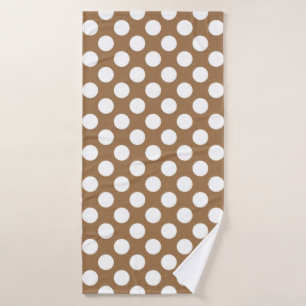 pois Brown et blancs