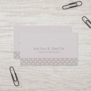 Pois chic Motif moderne Carte de visite